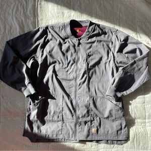 Carhartt Men's Pewter Gray Zip Front Jacket - M